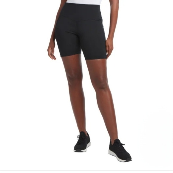 New! Danskin Active Shorts Bike Shorts Black Size XL Crosstrain Stretch Workout - Picture 1 of 10